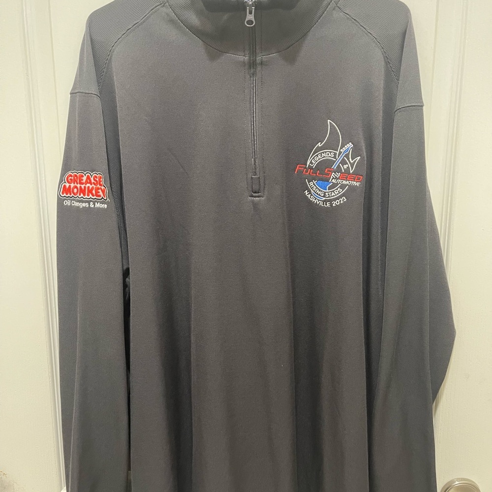 Port Authority Charcoal Half-Zip Sweat Shirt. Grease Monkey Nashville Convention